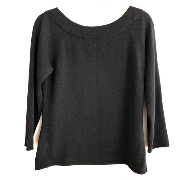 Caslon | 100 % Cashmere Boat Neck Sweater Sz Large - Picture 2 of 5